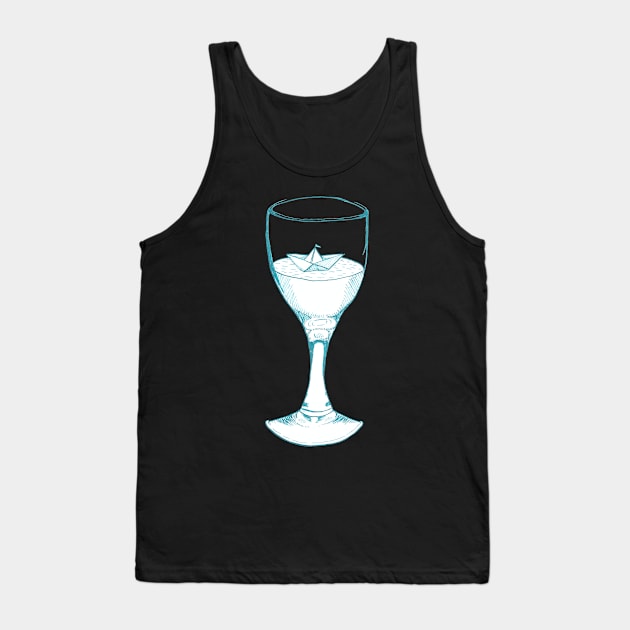 Origami cocktail Tank Top by Créa'RiBo